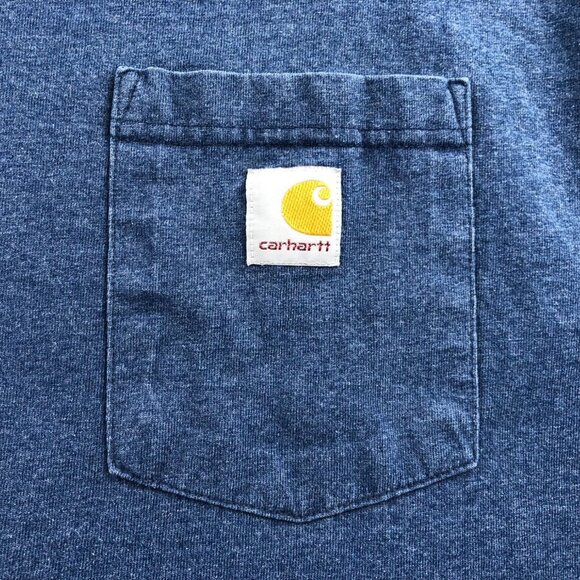 2 Carhartt Men Work T-Shirt Size 3XL Lot Of Two Loose Fit Long Sleeve Pocket Tee - Picture 6 of 9